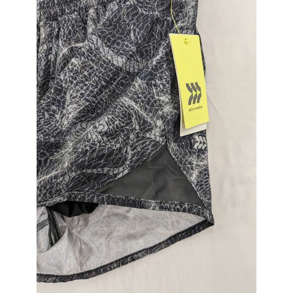 Running Shorts Athletic Shibori Marble Mid Rise 3 in Inseam All in Motion Gray S - Picture 2 of 12